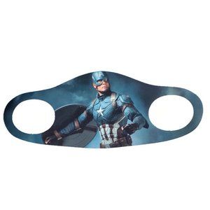 Captain America reusable, breathable soft cloth face mask.  *Youth*